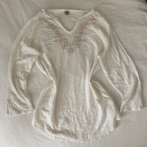 Islander White long sleeve bathing suit cover